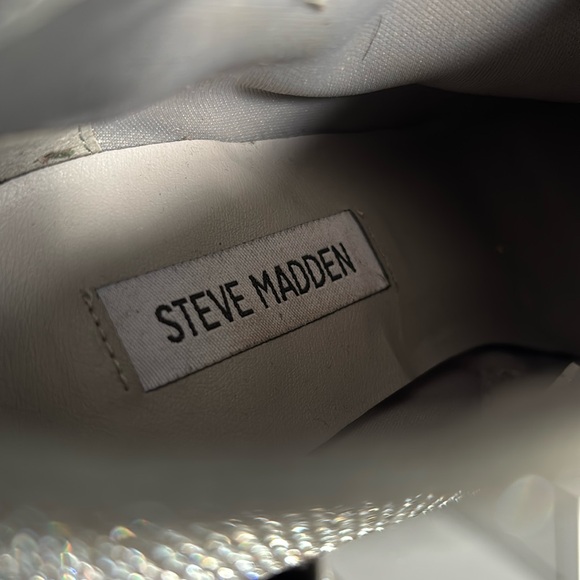 STEVE MADDEN Elysia Rhinestone Booties with Chrome Heel (Size 9) - Picture 12 of 13